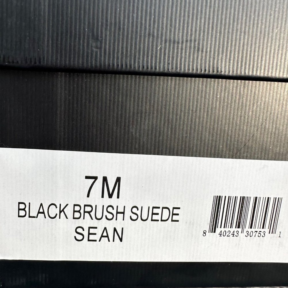 Nib J/Slides Sean Faux Fur Black Metallic Suede W… - image 5